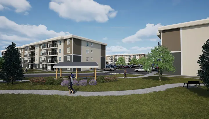 Kensington Court, rendering